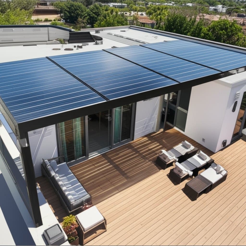 Featured image for Solar Pergolas Generate Power While Shading Your Roof