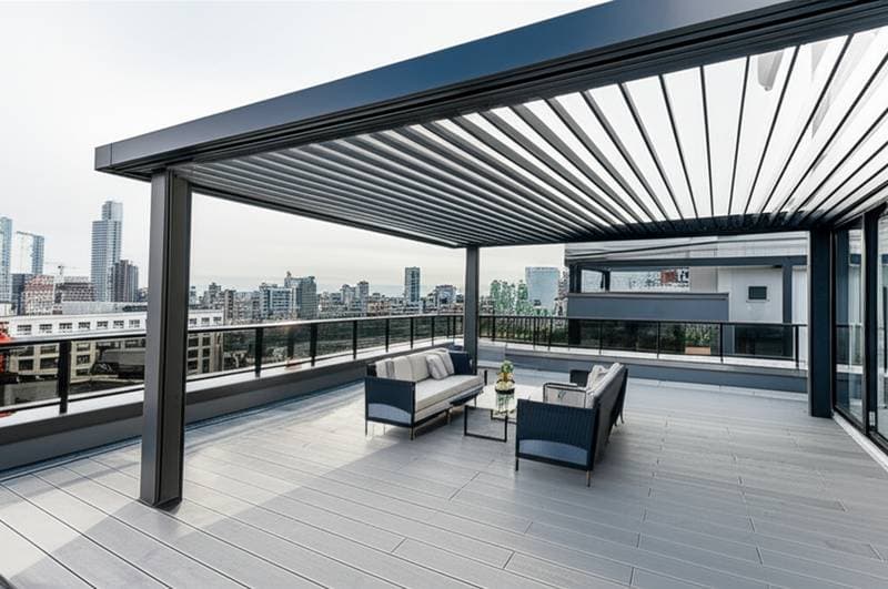 Featured image for Rooftop Pergola Pods Turn Empty Space Year-Round
