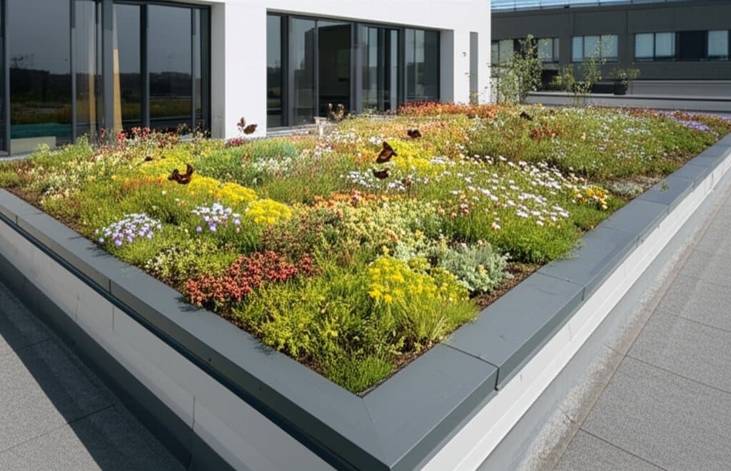 Featured image for Turn Your Flat Roof Into a Living Pollinator Meadow