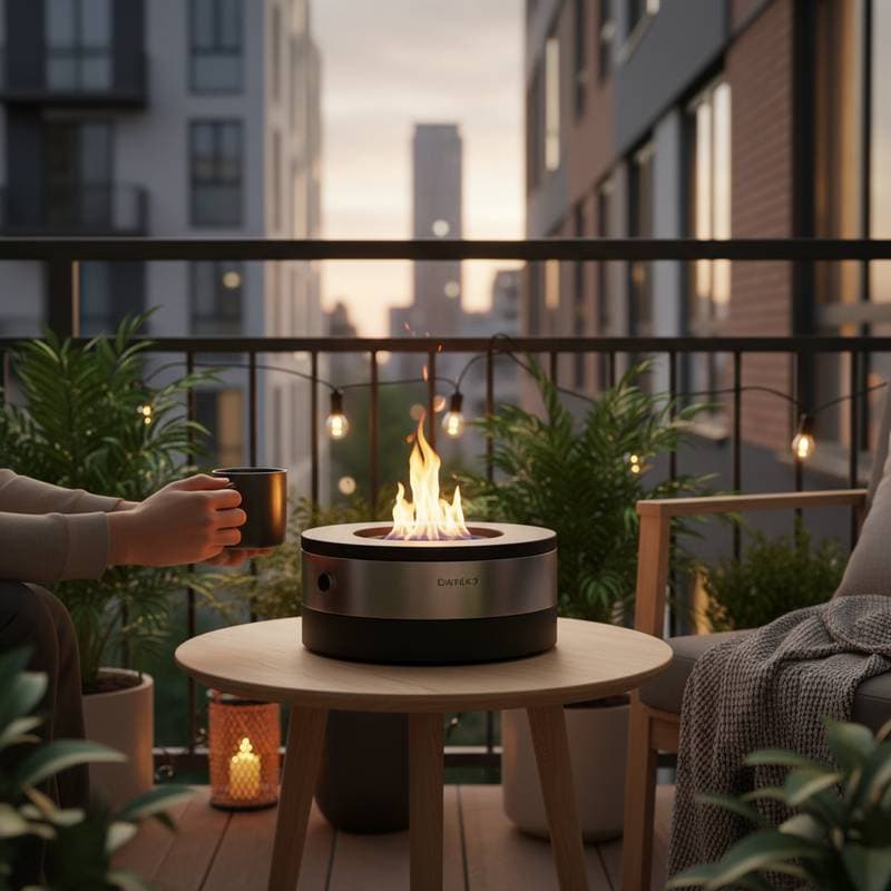 Featured image for Why Pocket Fire Pits Warm Tiny Balconies Perfectly