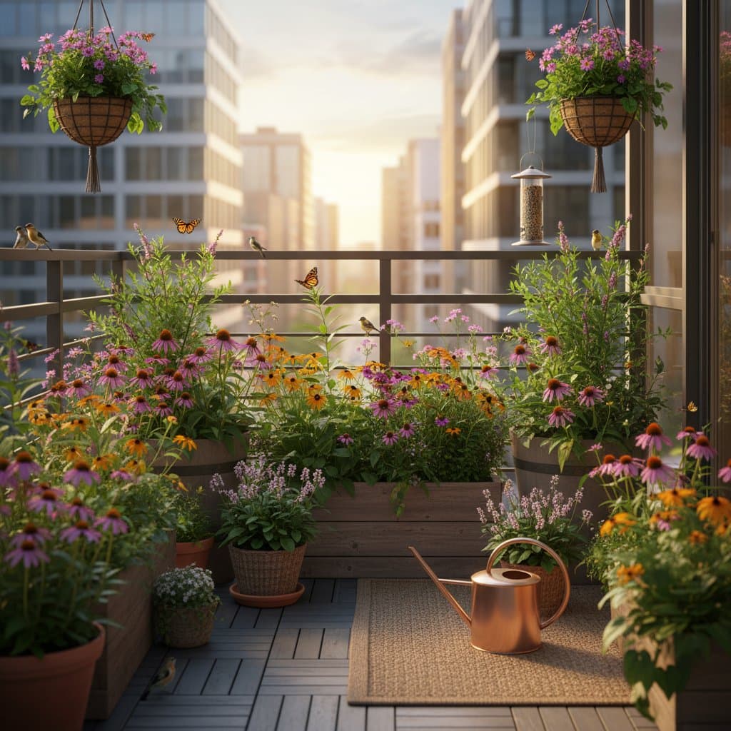 Featured image for Native Wildflowers Turn Balconies into Ecosystems