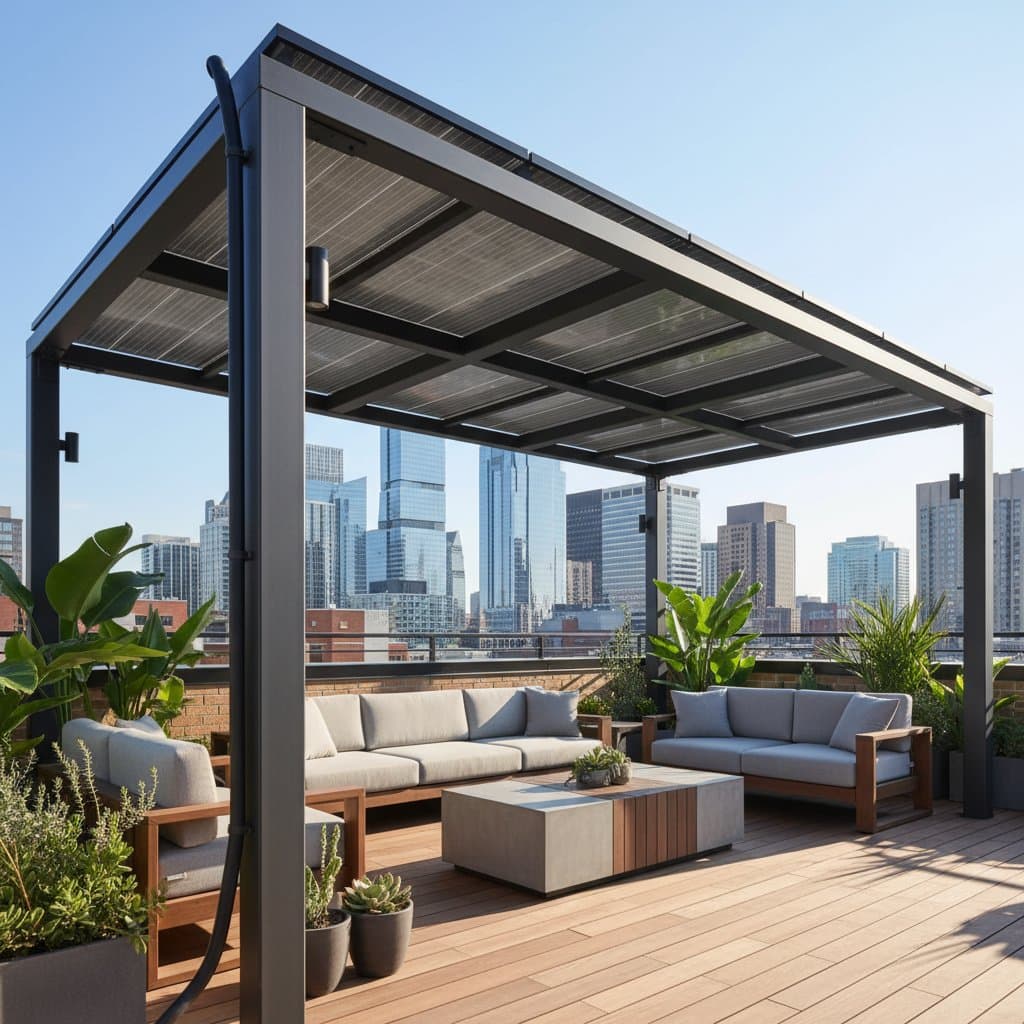 Featured image for Solar Shade Pergolas Cut Heat While Generating Power