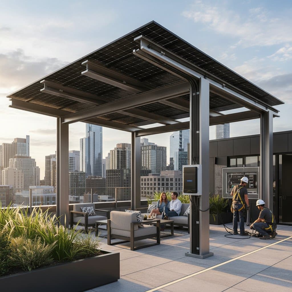 Featured image for Solar Pergolas Cut Energy Bills While Shading Your Roof