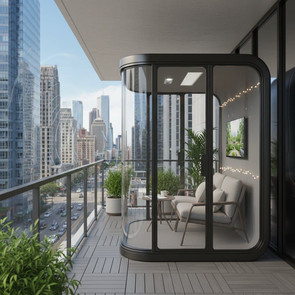 Featured image for Acoustic Pods Cut Balcony Noise by 25 Decibels