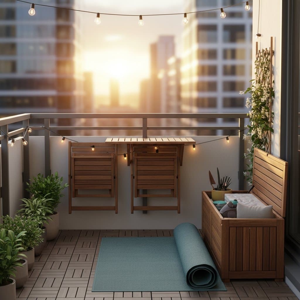 Featured image for Fold-Away Furniture Frees Up Sixty Square Feet