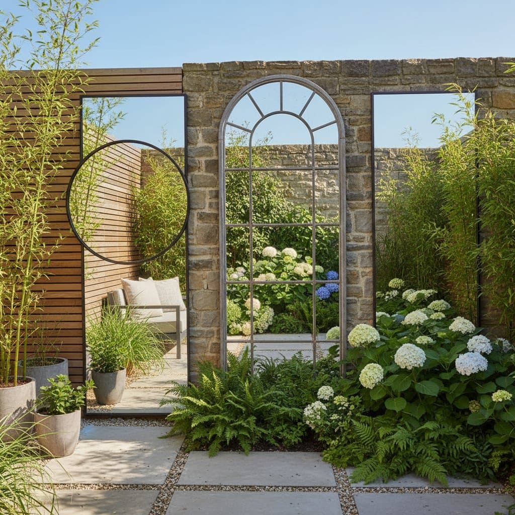Featured image for Mirror Tricks That Make Small Gardens Feel Twice as Wide