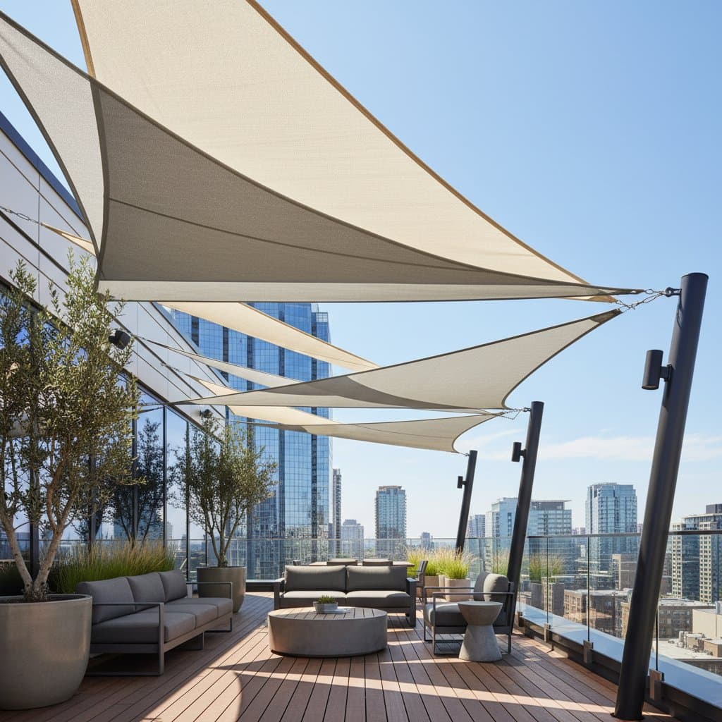 Featured image for Shade Sails Cool Urban Decks Without Blocking Sky