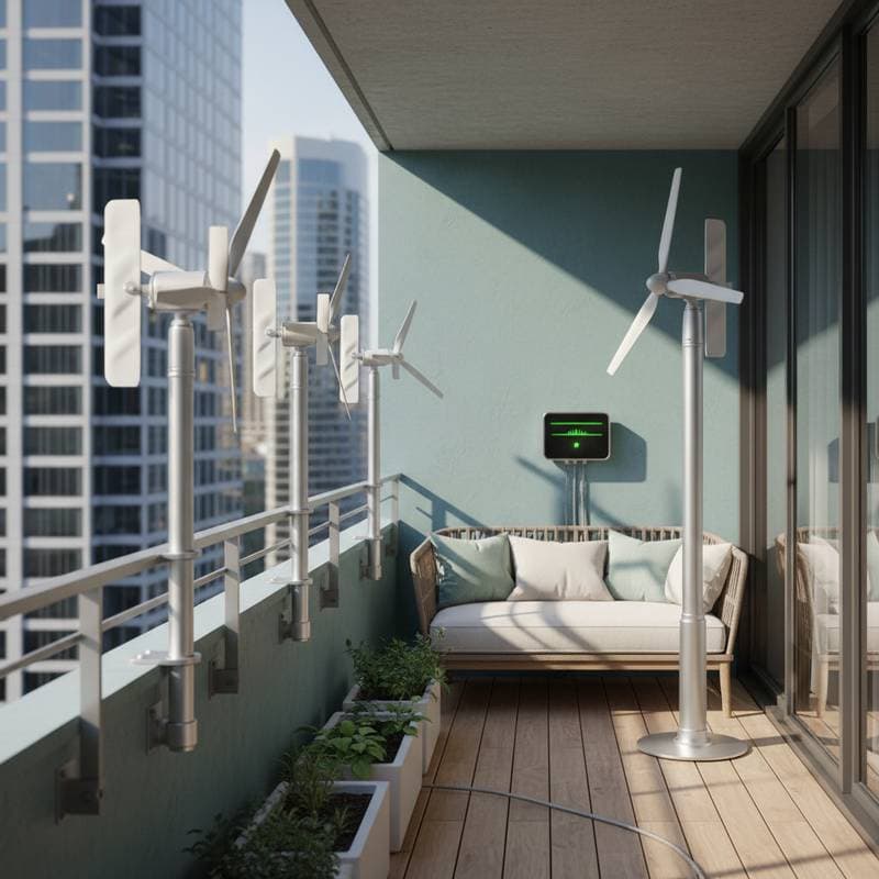 Featured image for Balcony Wind Turbines Turn City Gusts Into Power