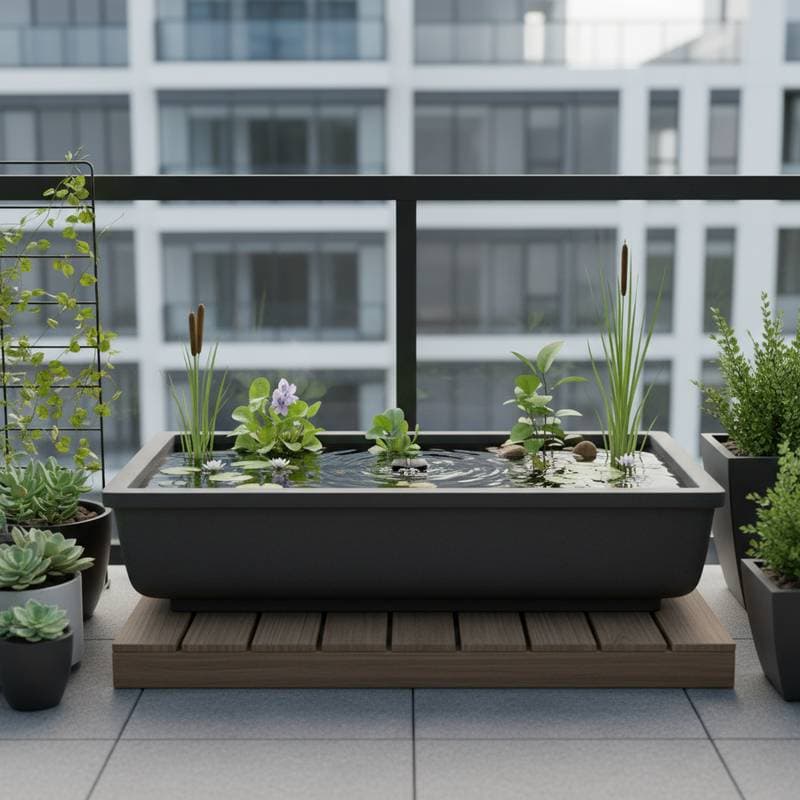 Featured image for Micro Water Gardens Cool and Calm Tight Balcony Spaces