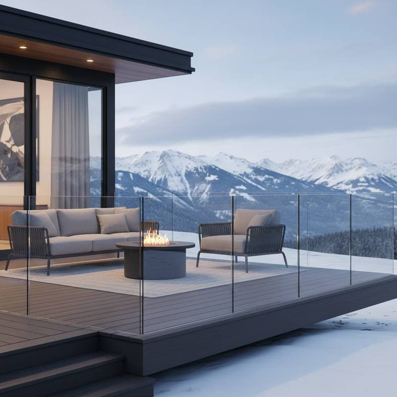 Featured image for Glass Railings Stay Ice-Free All Winter Long