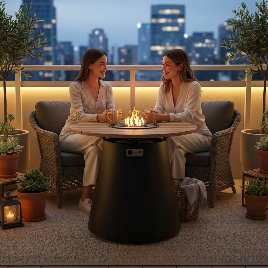 Featured image for Tabletop Fire Pits Bring Warmth to Small Balconies