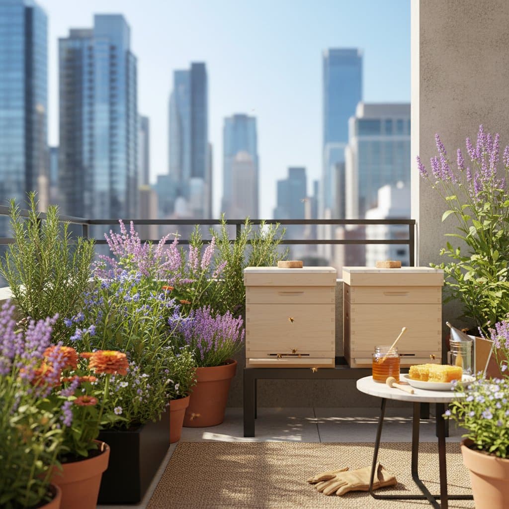 Featured image for Balcony Beekeeping Brings Fresh Honey to City Spaces