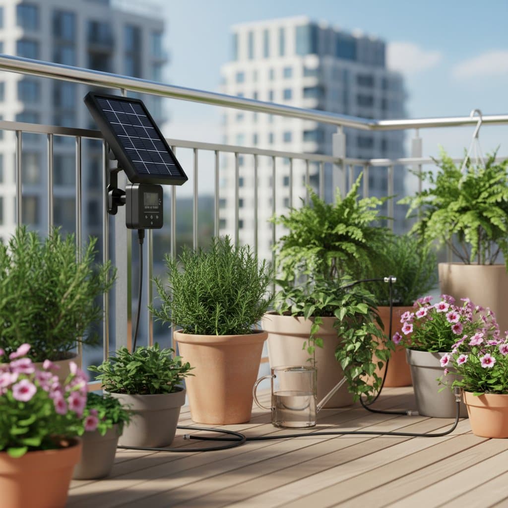 Featured image for Solar-Powered Watering That Runs Without Outlets