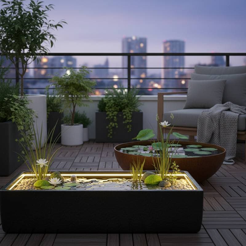 Featured image for Tiny Ponds That Bring Zen to Urban Balconies