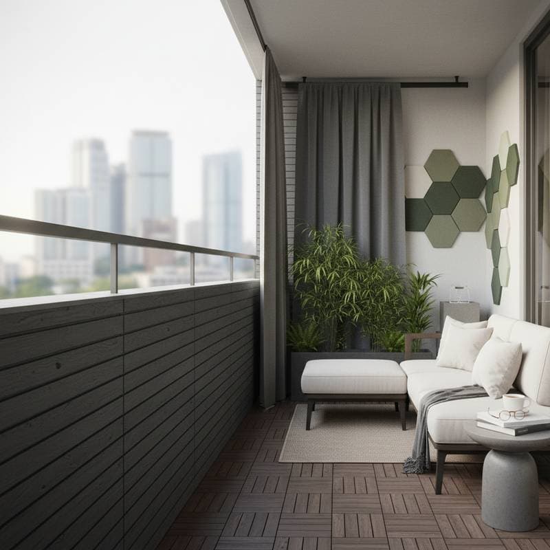 Featured image for Cut Balcony Noise 40-60% With Basic Soundproofing