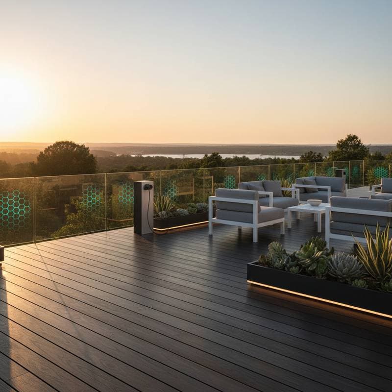 Featured image for Solar Railings Turn Your Deck Into a Power Source