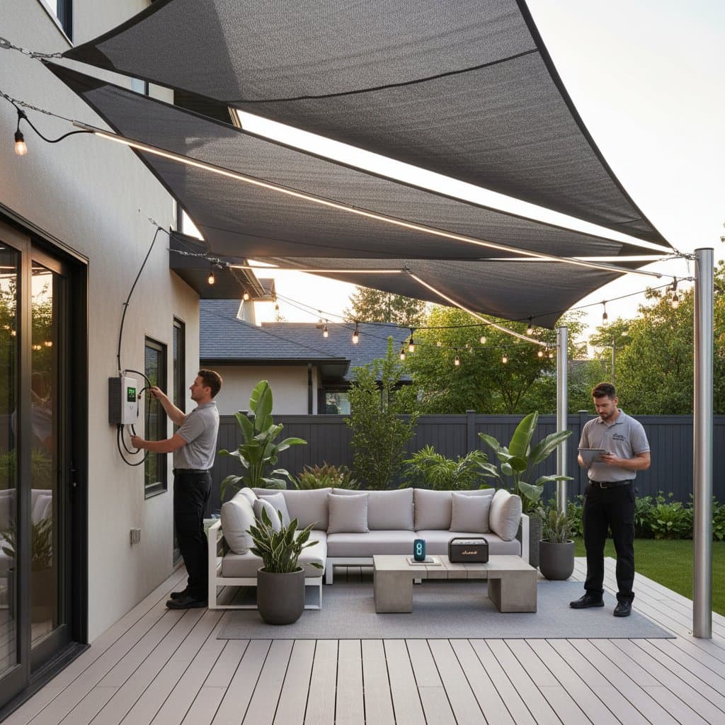 Featured image for Solar Shade Sails Generate Power While Cooling Your Deck