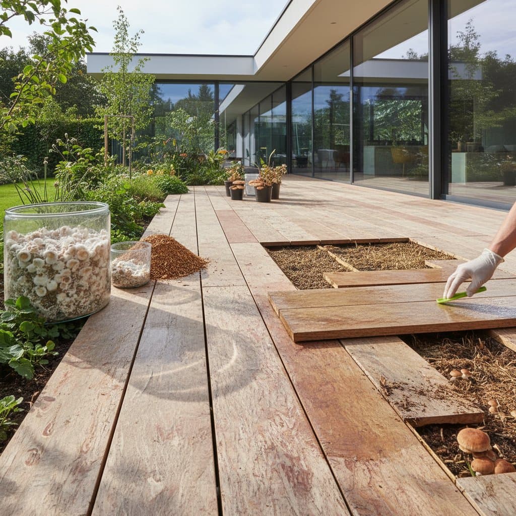 Featured image for Mushroom Boards: Biodegradable Decking That Grows Itself