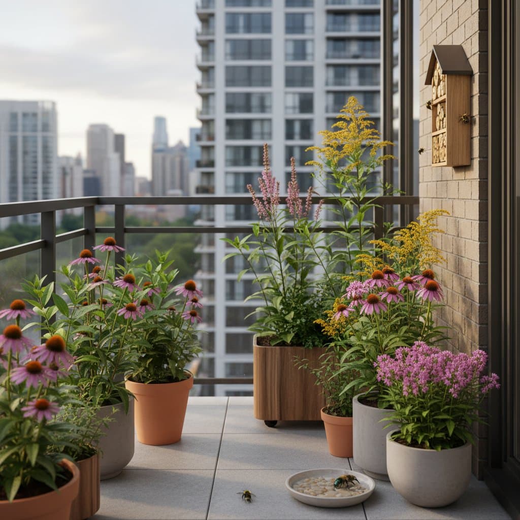 Featured image for Native Plants Feed Urban Bees on Tiny Balconies