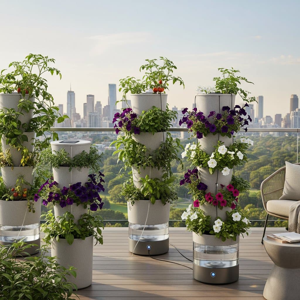Featured image for Self-Watering Solar Towers for Balcony Gardens