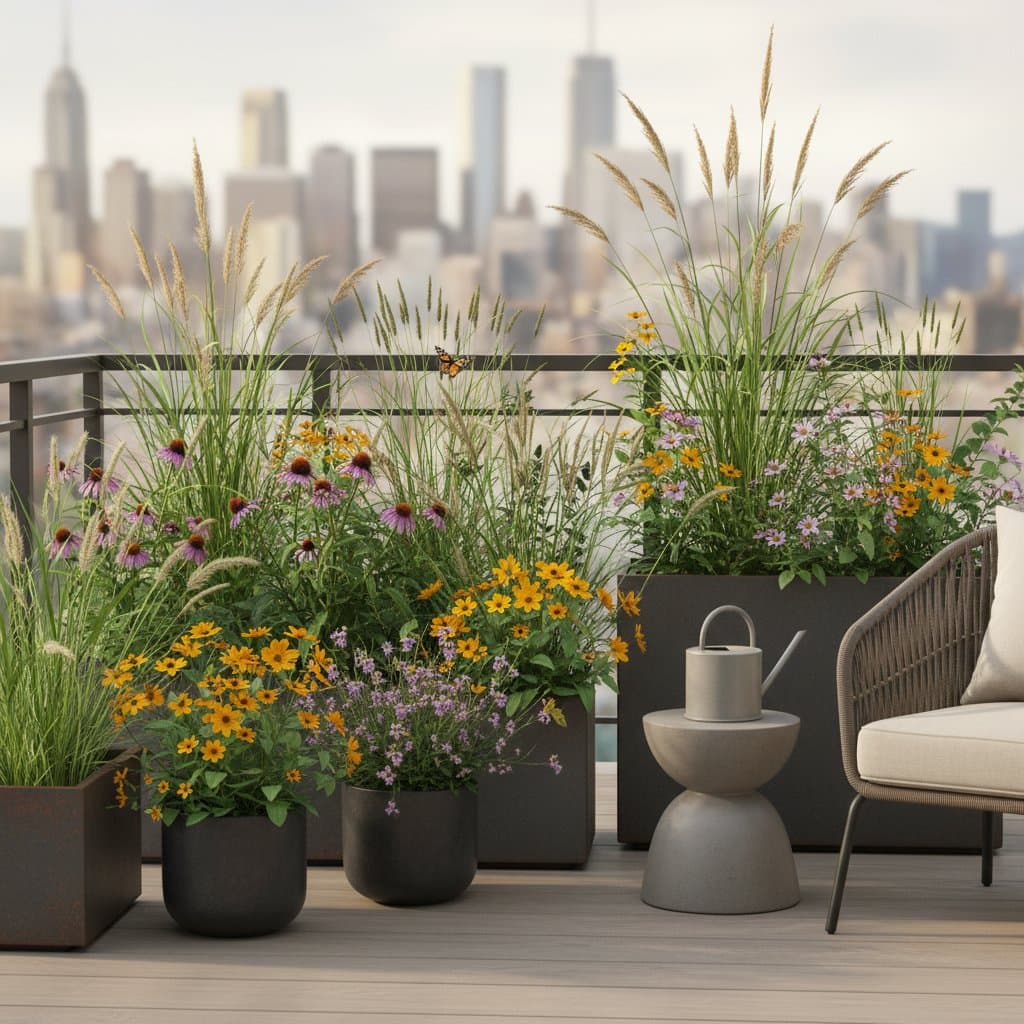 Featured image for Native Grasses Create Low-Maintenance Balcony Prairies