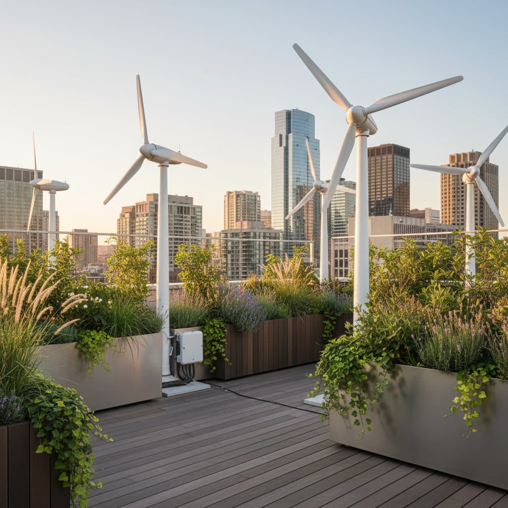 Featured image for Rooftop Wind Turbines Add Privacy and Cut Energy Bills