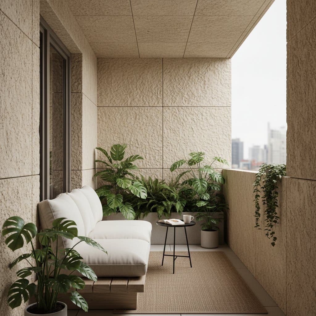 Featured image for Mycelium Panels Turn Balconies Into Quiet Retreats