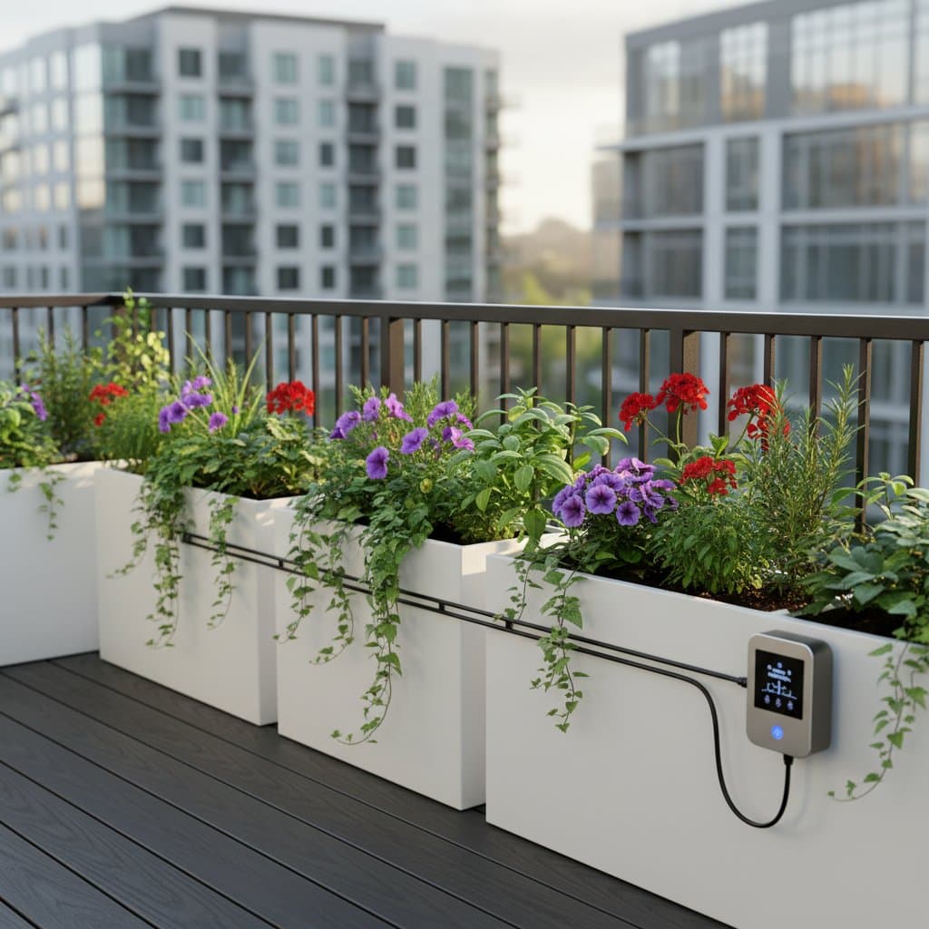 Featured image for Smart Drip Systems Keep Balcony Plants Thriving