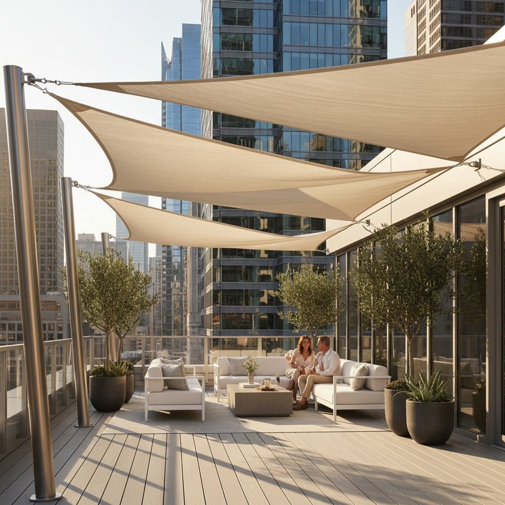 Featured image for Shade Sails Drop Rooftop Temps 20 Degrees Fast