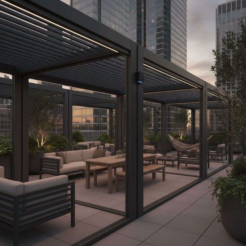 Featured image for Modular Pergola Pods Adapt Shade to Every Sun Angle