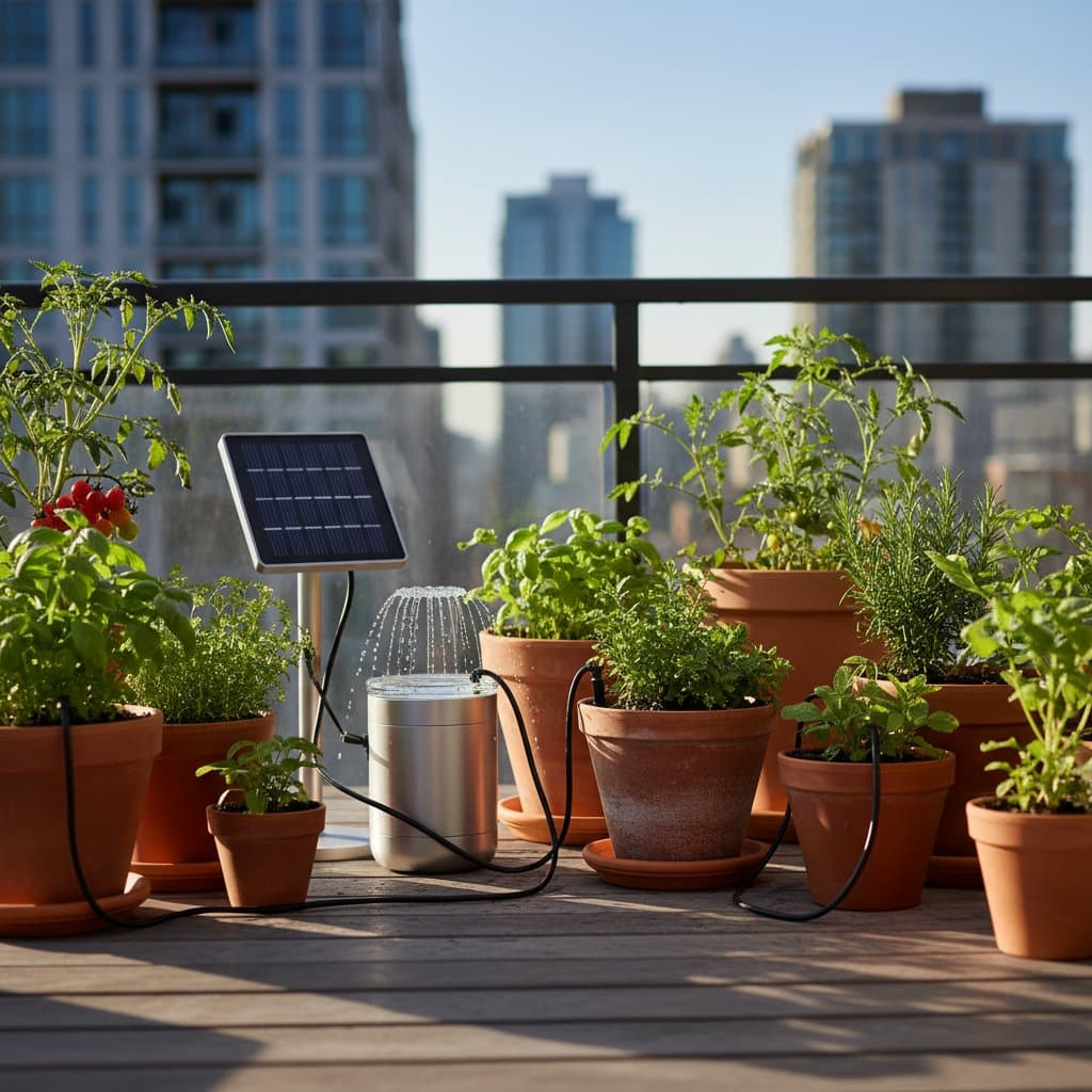 Featured image for Solar Drips Water Your Balcony Garden Automatically