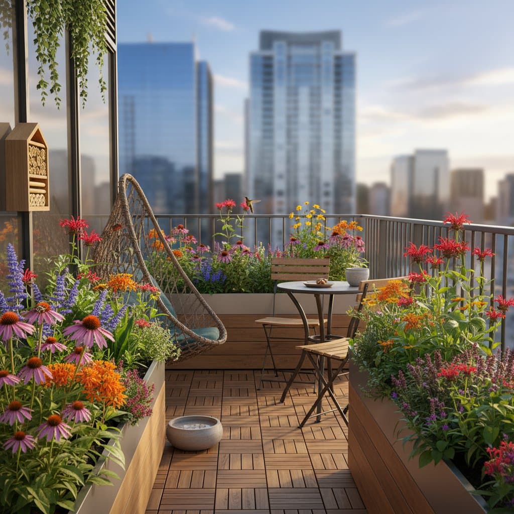 Featured image for Small Balcony Spaces That Support Bees and Butterflies