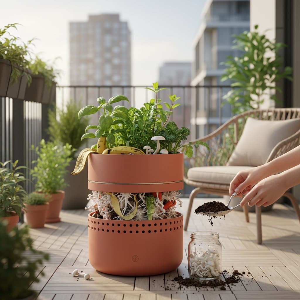 Featured image for Turn Balcony Scraps Into Fresh Food with Fungi