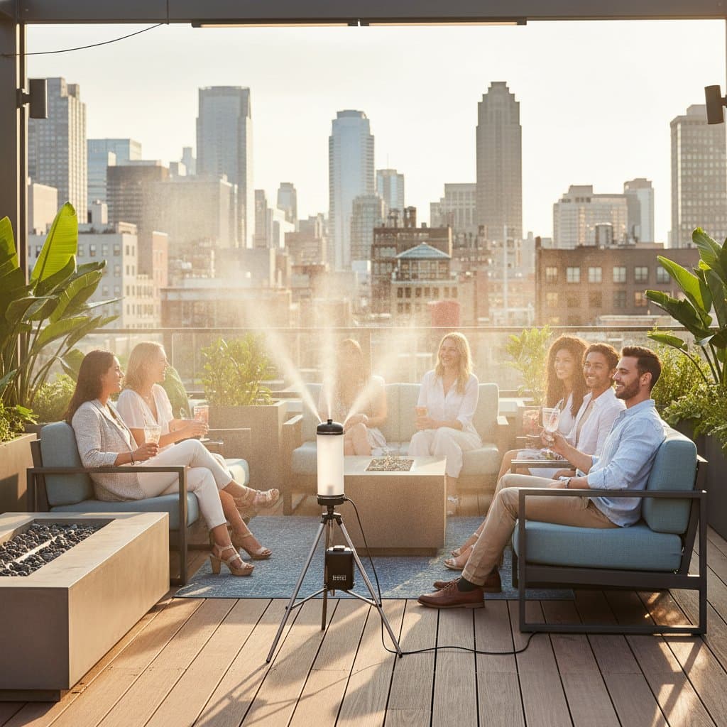 Featured image for Cordless Misters Drop Rooftop Temps 15 Degrees